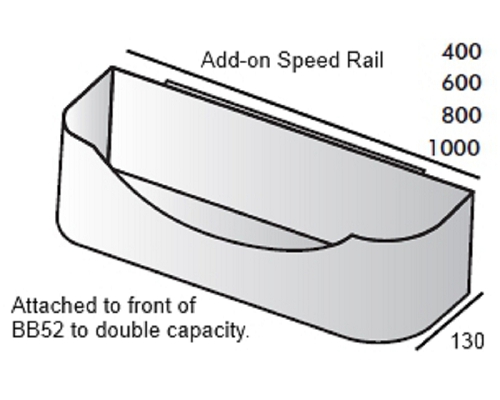 IMC Bartender Add On Speed Rail 1000mm - BB57/100